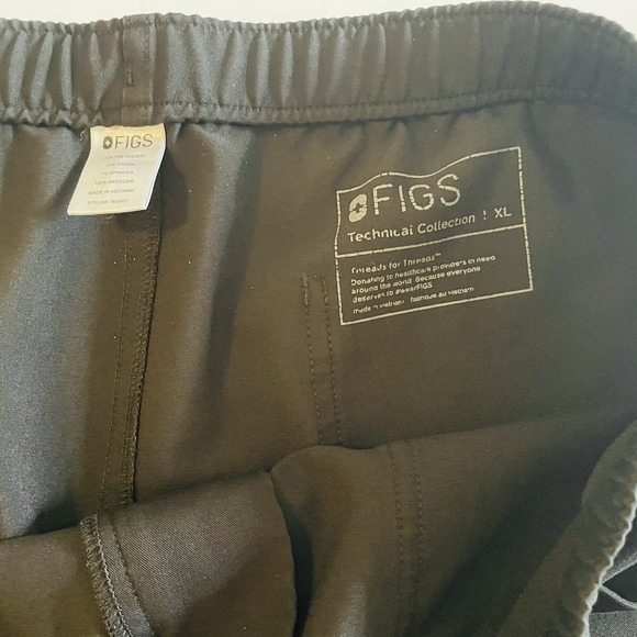 Figs Technical Collection Scrub Pants Black Style TM3001 9 Pockets Size X-Large - Picture 11 of 15
